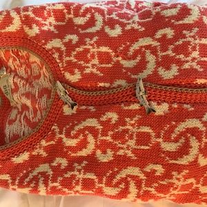 DIA NORTH OF BOSTON 100% COTTON CARDIGAN SWEATER.